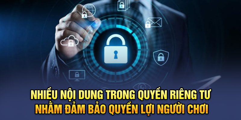 Nhiều nội dung trong quyền riêng tư nhằm đảm bảo quyền lợi người chơi